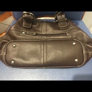 Tignanello super soft brown leather hobo